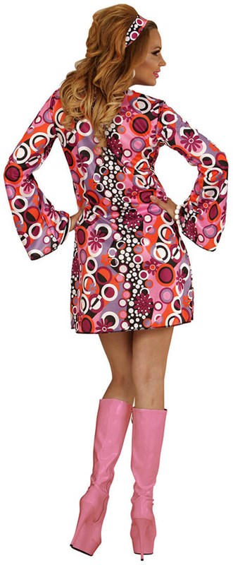 Jurkje Disco Seventies Funky Flowers (achterkant)