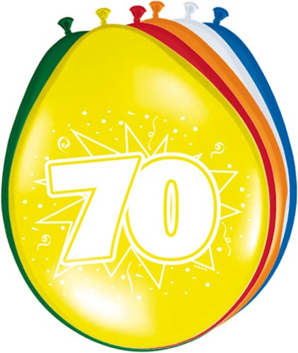 Ballonnen 70 jaar 8st