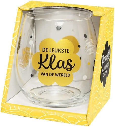 Wijn/Waterglas De Leukste Klas Van De Wereld