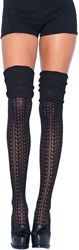 Overknee Sokken Scrunch Zwart
