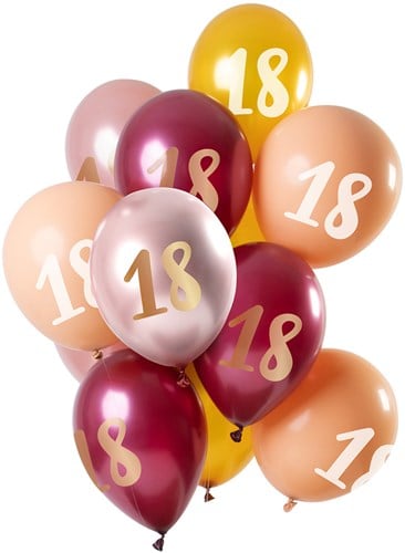 Ballonnen 18 Jaar - Golden Morganite 12st. (30cm)