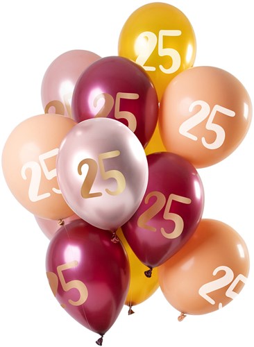 Ballonnen 25 Jaar - Golden Morganite 12st. (30cm)