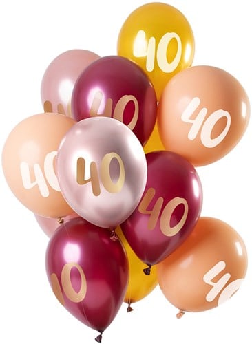 Ballonnen 40 Jaar - Golden Morganite 12st. (30cm)