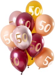 Ballonnen 50 Jaar - Golden Morganite 12st. (30cm)