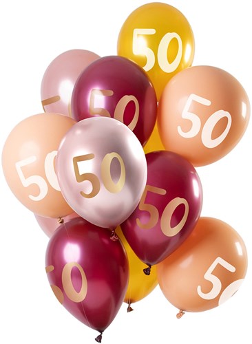 Ballonnen 50 Jaar - Golden Morganite 12st. (30cm)
