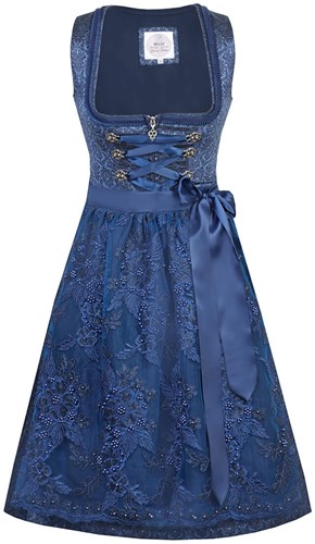 Dirndl Wendi Deep Blue Ocean Luxe (58cm) 