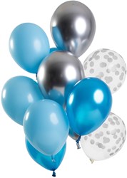 Ballonnen Aquamarine 12st. (30cm)