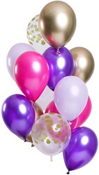 Ballonnen Purple Posh 12st. (30cm)