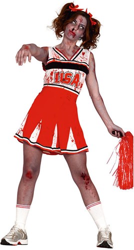 Dameskostuum Zombie Cheerleader
