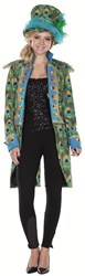 Dames Jas Pauw Blauw Luxe