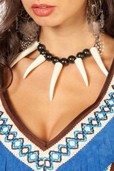 Indianen/Oermens Ketting met Tanden