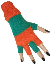 Vingerloze Handschoenen Groen/Oranje