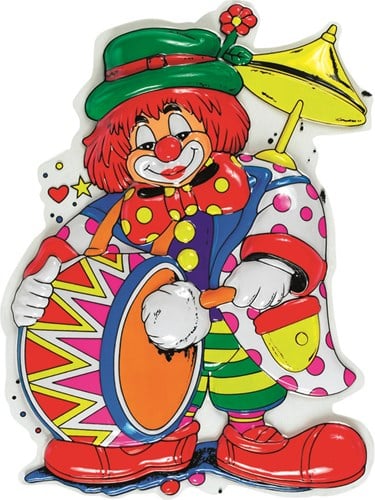 Deco Clown Trommel (55x40cm)