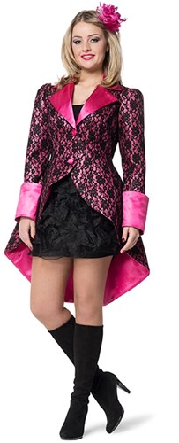 Slipjas Pink met Kant Luxe 