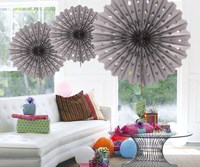 Decoratie Waaier Zilver 