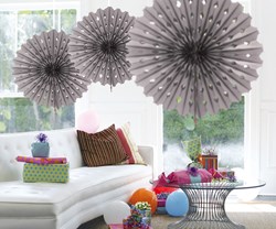 Decoratie Waaier Zilver 