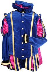 Pietenpak Malaga Fluweel met Cape Blauw-Roze