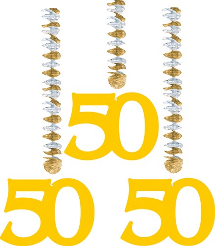 Hangdeco 50 Goud 3st.