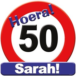 Huldeschild Hoera Sarah