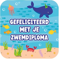 Huldeschild Zwemdiploma - 50cm