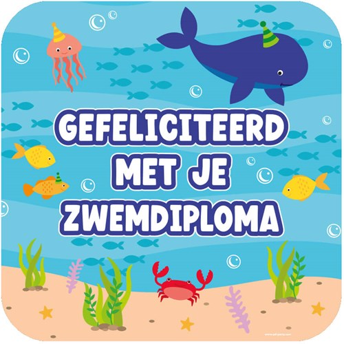 Huldeschild Zwemdiploma - 50cm