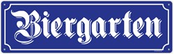Decoration Sign Oktoberfest Biergarten - 20x52cm