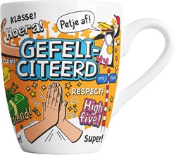 Mok Gefeliciteerd Topper
