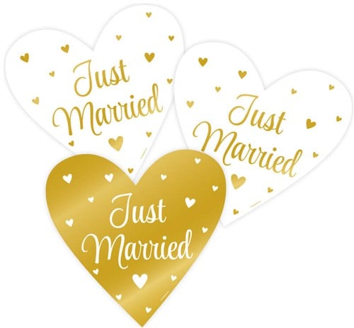 Huldeschild Just Married - 3st
