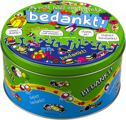 Snoeptrommel Bedankt