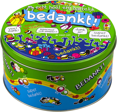 Snoeptrommel Bedankt