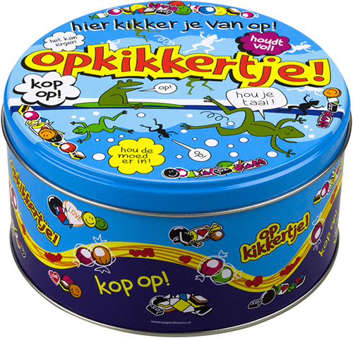 Snoeptrommel Opkikkertje