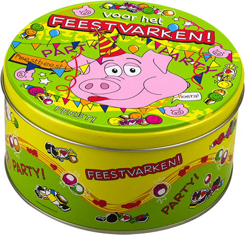 Snoeptrommel Feestvarken
