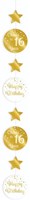 Hangdeco 16 Jaar Luxe Goud/Wit (120cm)