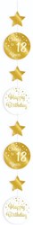 Hangdeco 18 Jaar Luxe Goud/Wit (120cm)