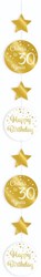 Hangdeco 30 Jaar Luxe Goud/Wit (120cm)