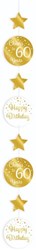 Hangdeco 60 Jaar Luxe Goud/Wit (120cm)