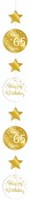 Hangdeco 65 Jaar Luxe Goud/Wit (120cm)