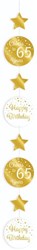 Hangdeco 65 Jaar Luxe Goud/Wit (120cm)