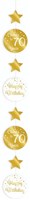 Hangdeco 70 Jaar Luxe Goud/Wit (120cm)