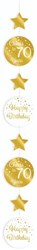 Hangdeco 70 Jaar Luxe Goud/Wit (120cm)