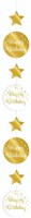 Hangdeco Happy Birthday Luxe Goud/Wit (120cm)