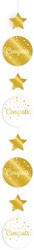 Hangdeco Congrats Luxe Goud/Wit (120cm)