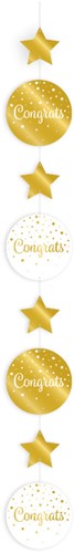 Hangdeco Congrats Luxe Goud/Wit (120cm)
