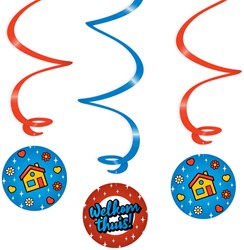 Swils decoratie Welkom Thuis Cartoon - 3st