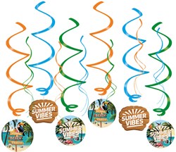 Hangdeco Swirl Summer Vibes 70cm - 12st