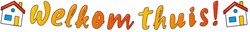 Letterslinger Welkom Thuis Cartoon - 3m