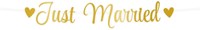 Letter Banner Just Married