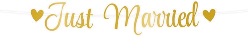 Letter Banner Just Married
