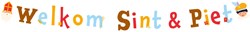 Letterslinger Sinterklaas Welkom Sint & Piet - 3m