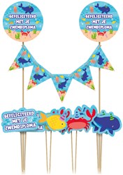 Taart decoratie Zwemdiploma